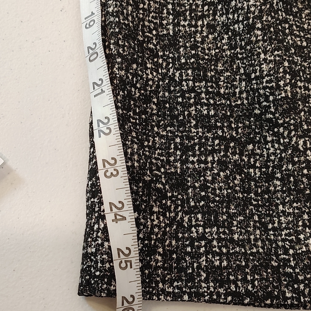 I.N.C. 10 PS Black Tweed Like Stretchy Pull On Pants Contemporary Career Dressy - Picture 9 of 9